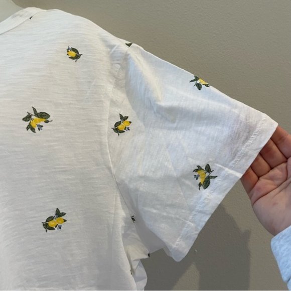 NEW! | Old Navy Everywear Lemon Print Short Sleeve Top | Size XXL | NWT - Picture 4 of 14